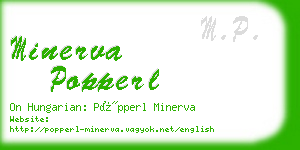 minerva popperl business card